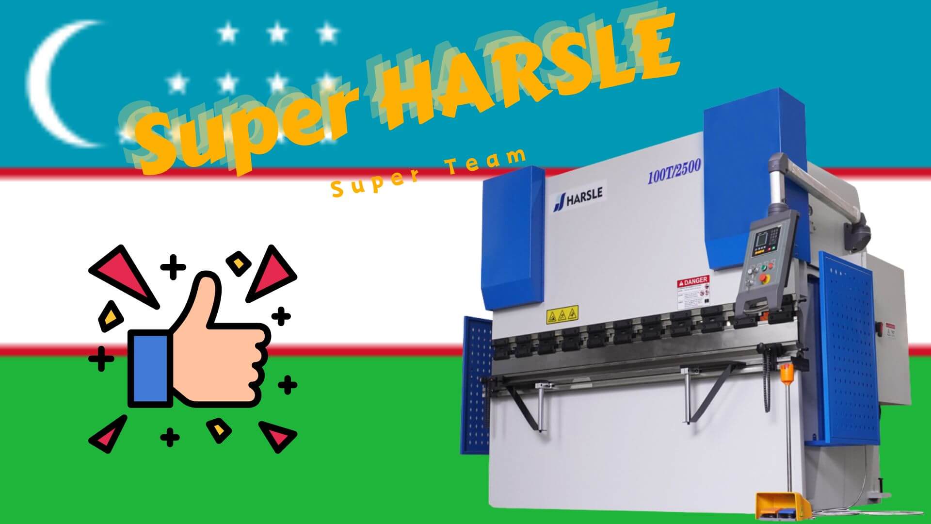  'Super HARSLE Press Brake ' من ملاحظات أوزبكستان