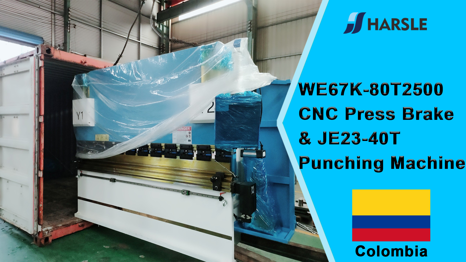 كولومبيا-WE67K-80T2500 مكابس الضغط CNC وآلة التثقيب JE23-40T