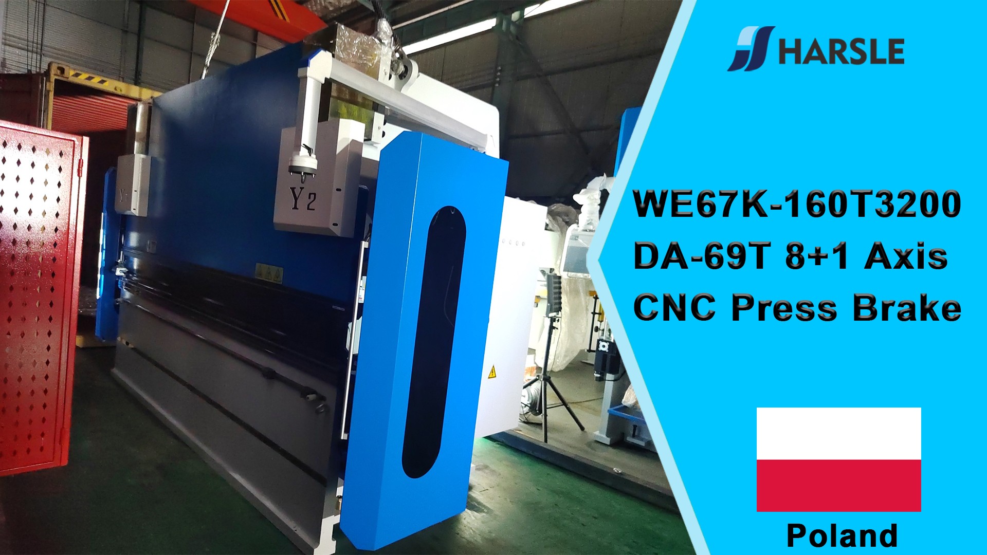 بولندا-WE67K-160T3200 DA-69T 8+1 محور CNC للفرامل