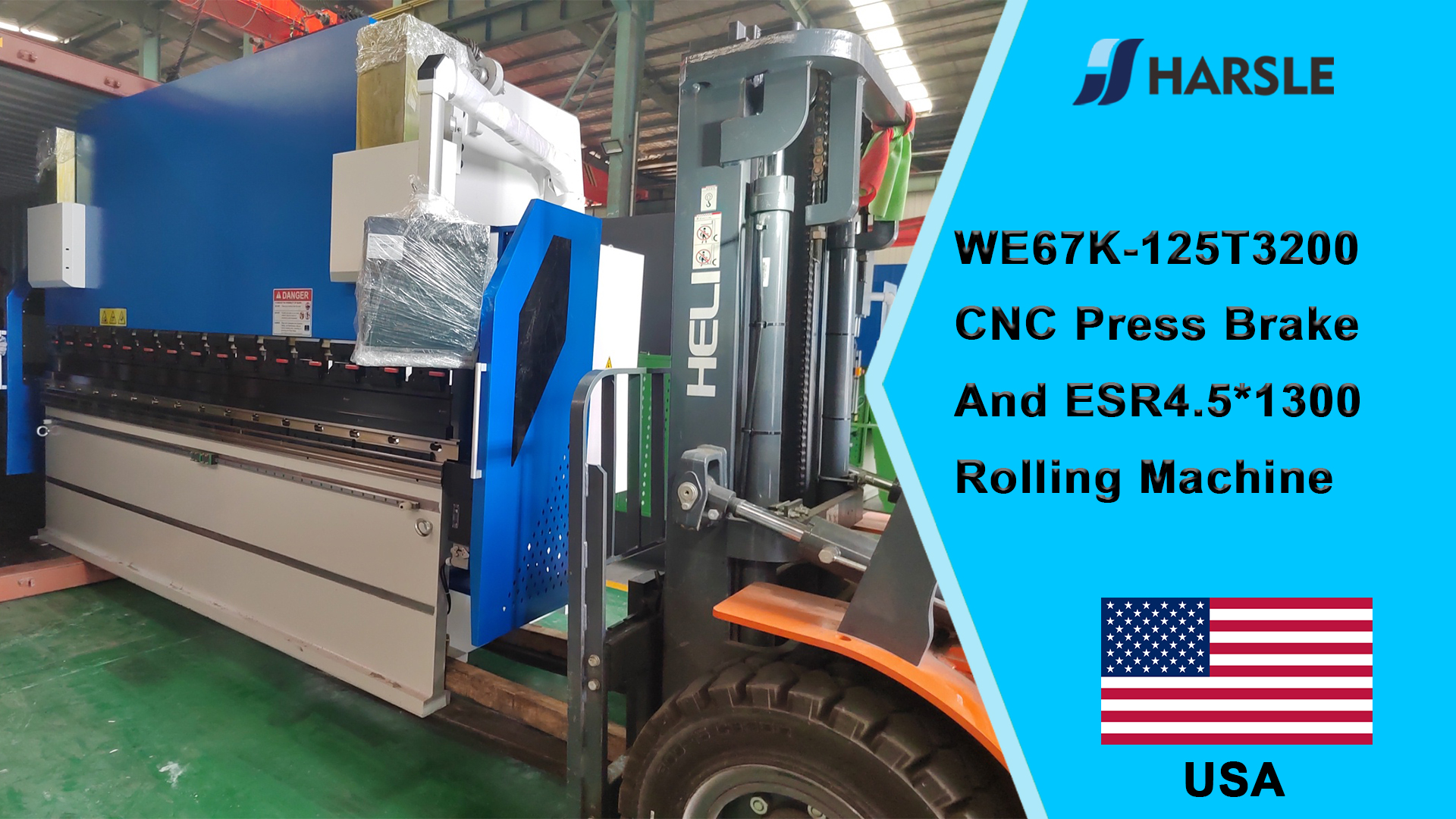 USA-WE67K-125T3200 CNC آلة الثني وآلة اللف ESR4.5 * 1300