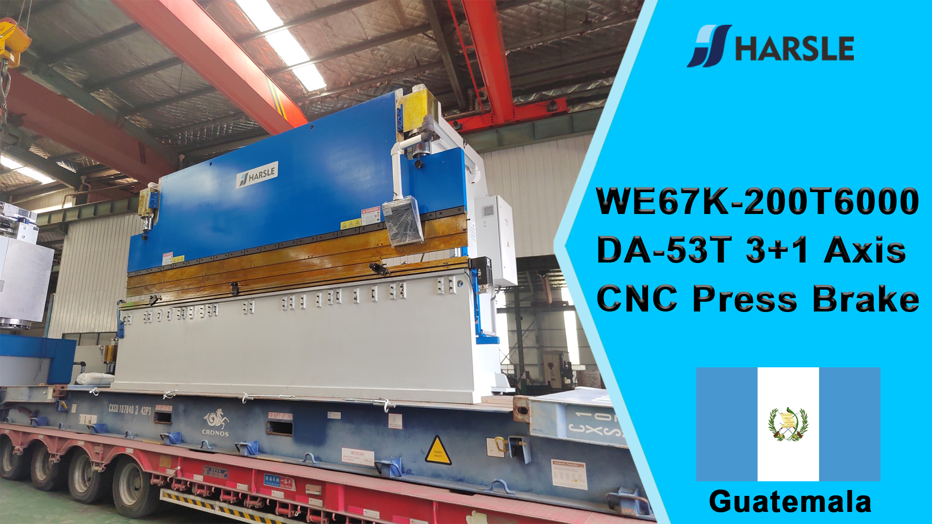 غواتيمالا-WE67K-200T6000 DA-53T 3+1 محور CNC للفرامل