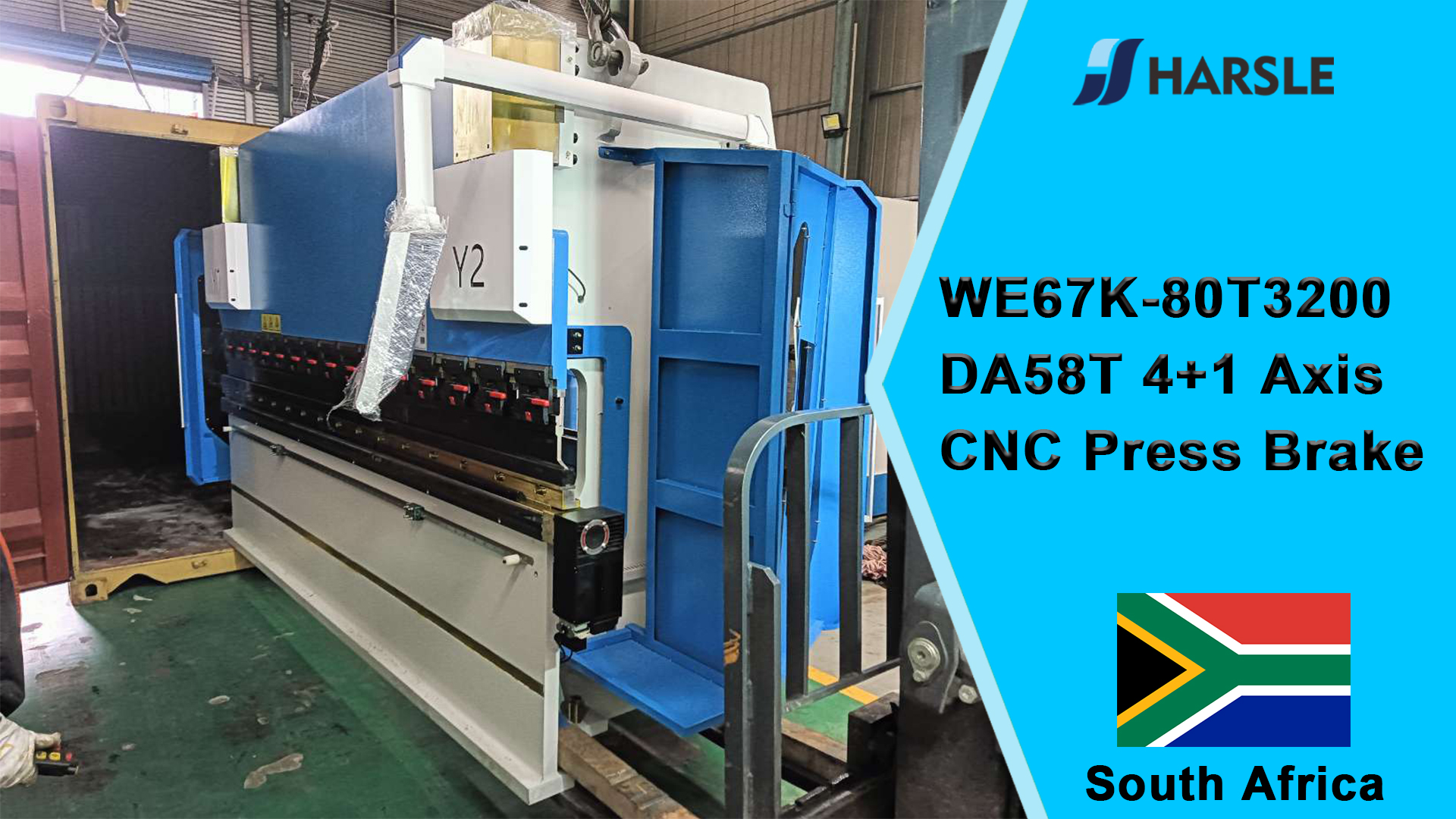 جنوب أفريقيا-WE67K-80T3200 DA58T 4+1 محور CNC للفرامل