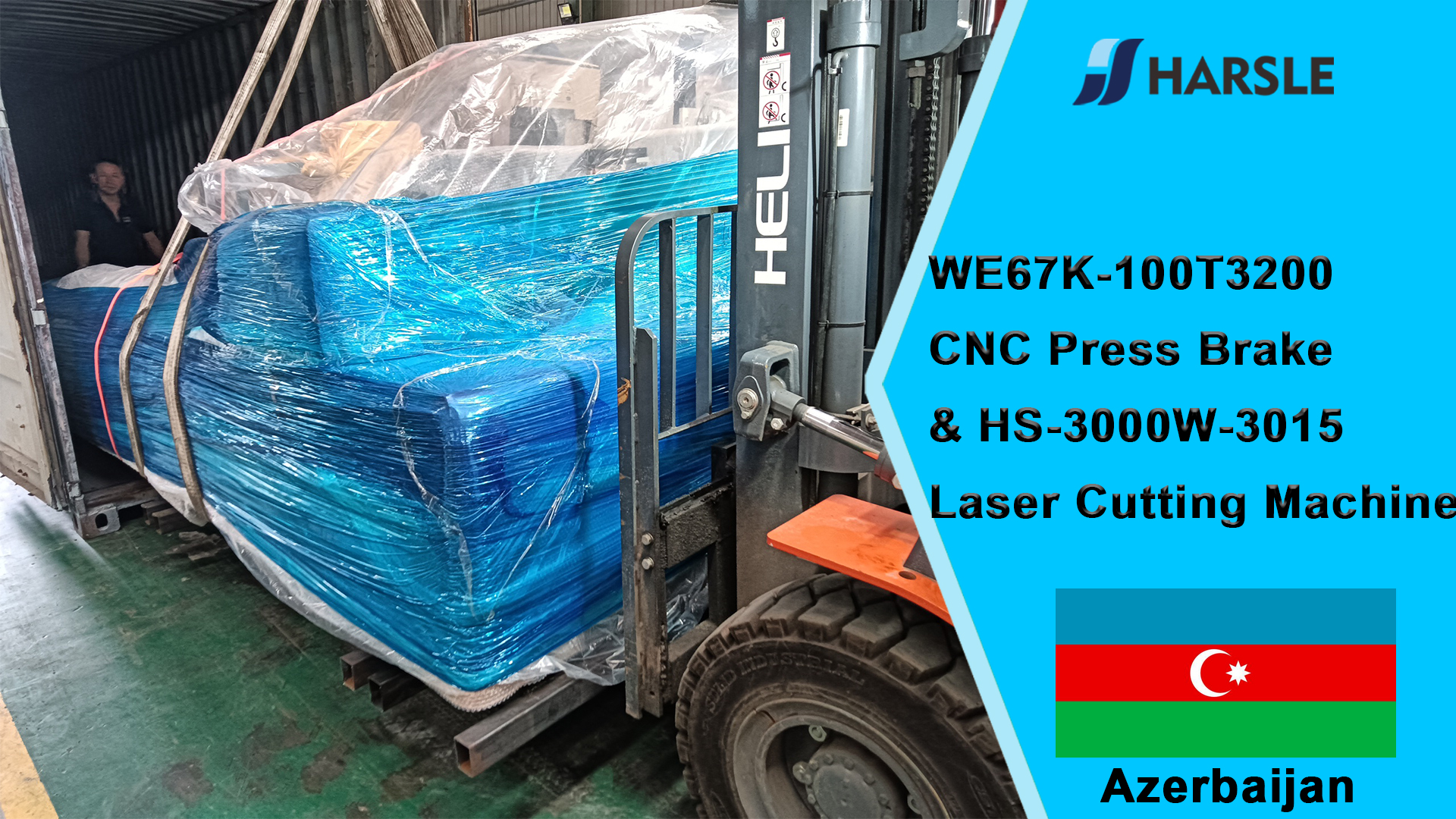 أذربيجان-WE67K-100T3200 آلة القطع بالليزر CNC وآلة القطع بالليزر HS-3000W-3015