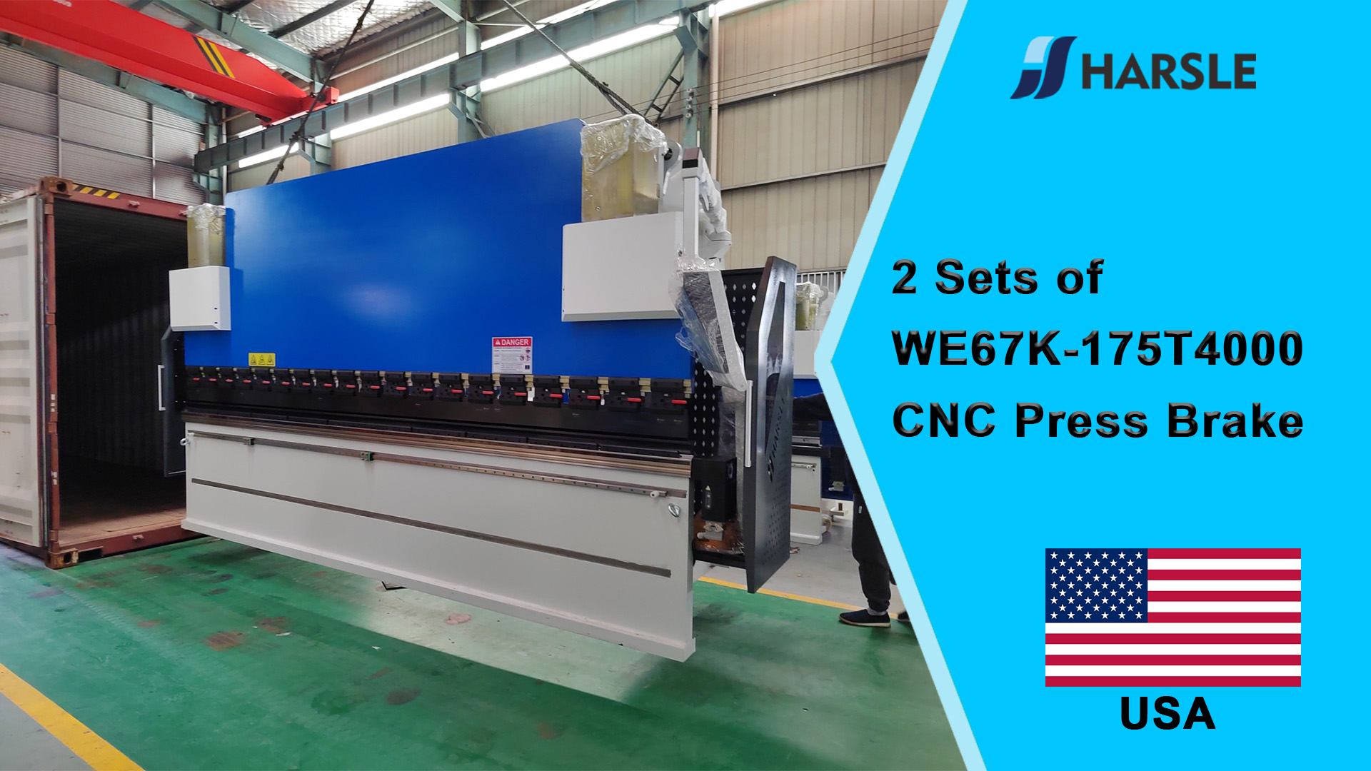 USA-2 مجموعات من WE67K-175T4000 CNC Press Brake