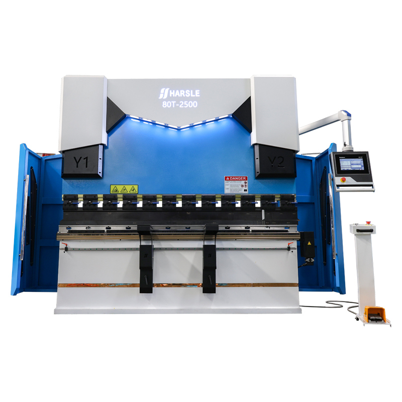 مكابح الضغط الذكية CNC WE67K-80T2500 للصفائح المعدنية مع DELEM DA53T