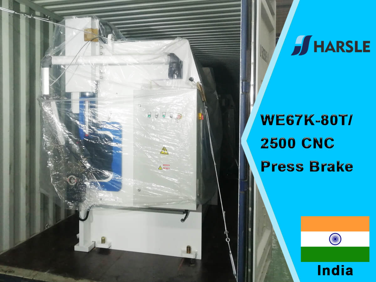 India-WE67K-80T/2500 CNC Prake Brake مع DA-53T ، 3+1 محور