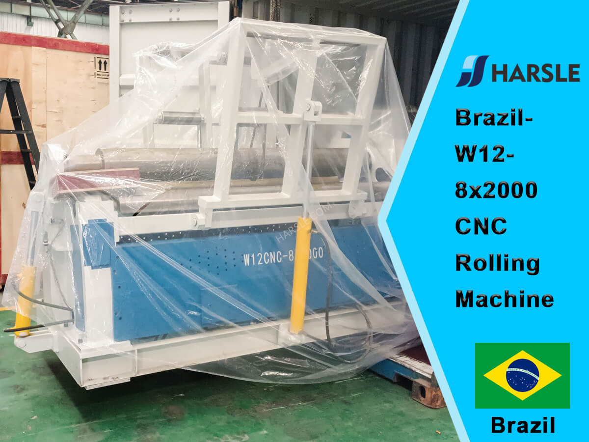 البرازيل-W12-8x2000 آلة التدحرج CNC 