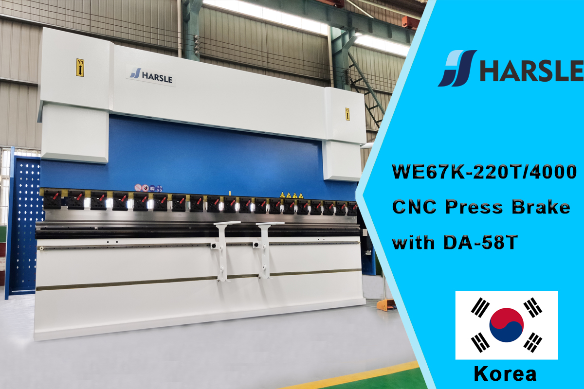 كوريا-WE67K-220T/4000 DA-58T 4+1 CNC هيدروليكية مكابح