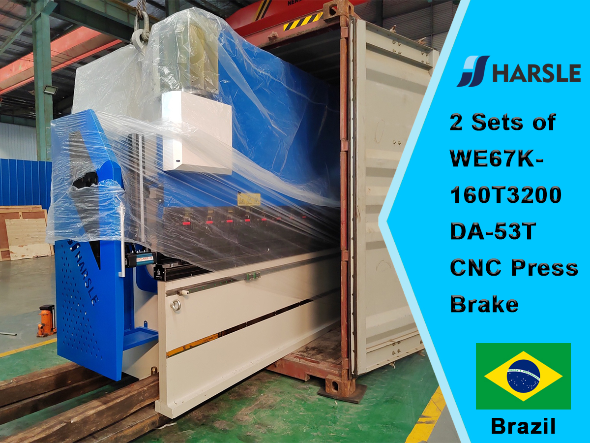 البرازيل -2 مجموعات من WE67K-160T3200 DA-53T CNC Press Brake