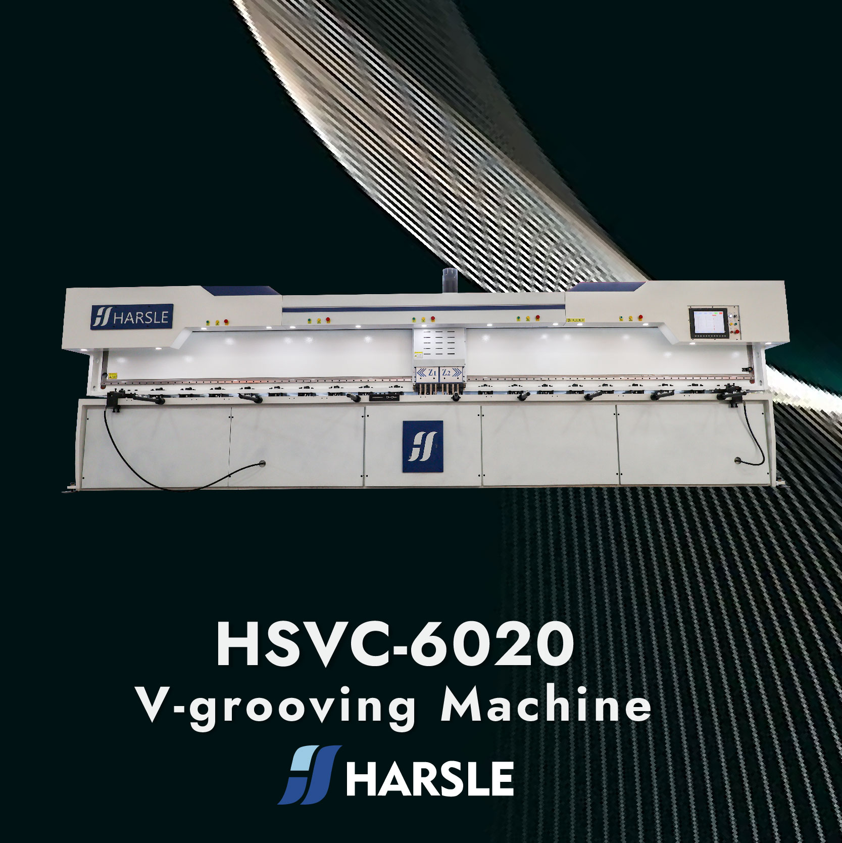 آلة الحز على شكل حرف V CNC HSVC-6020 لتطبيقات الصفائح المعدنية