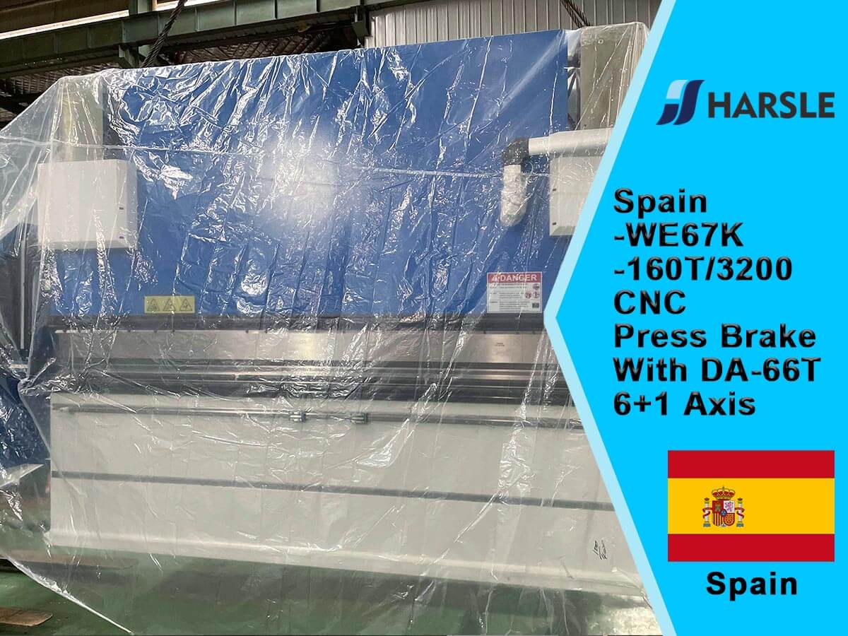 Spain-WE67K-160T/3200 CNC Prake Brake مع DA-66T ، 6+1 محور