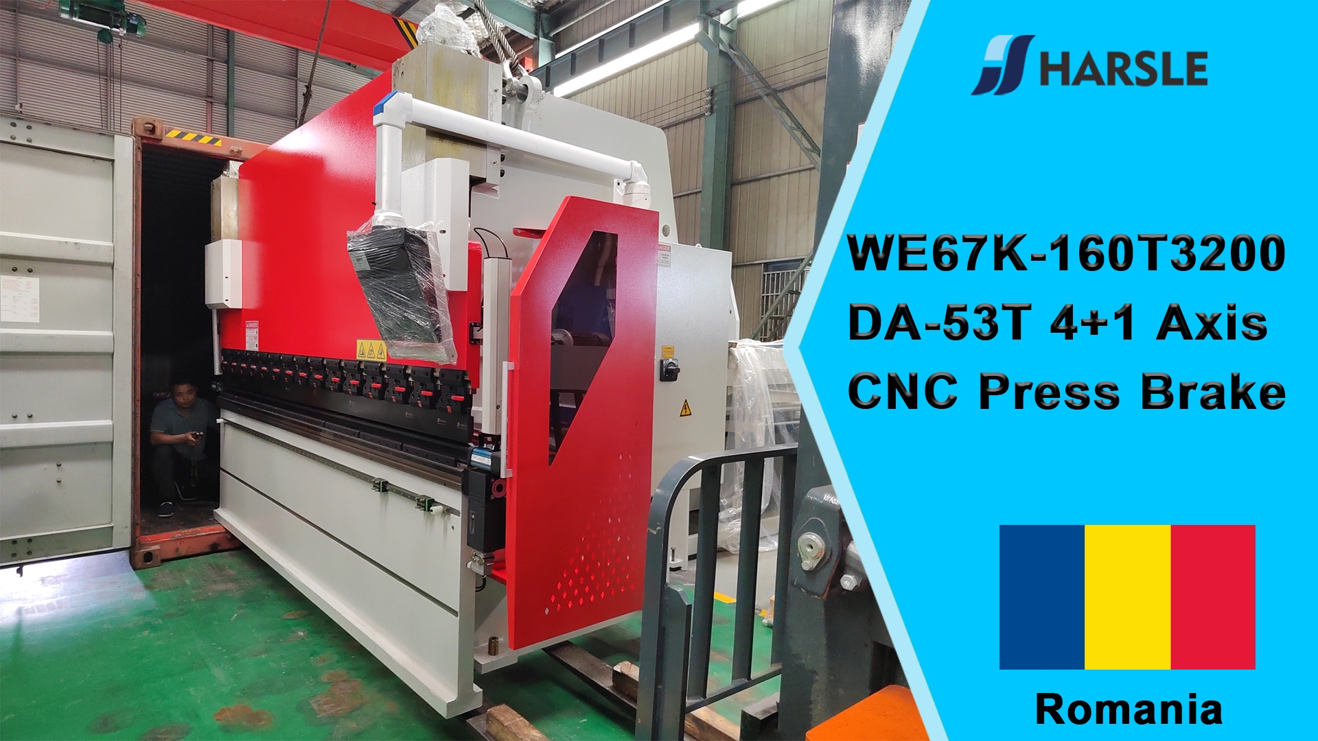 رومانيا-WE67K-160T3200 DA-53T 4 + 1 محور آلة الثني CNC